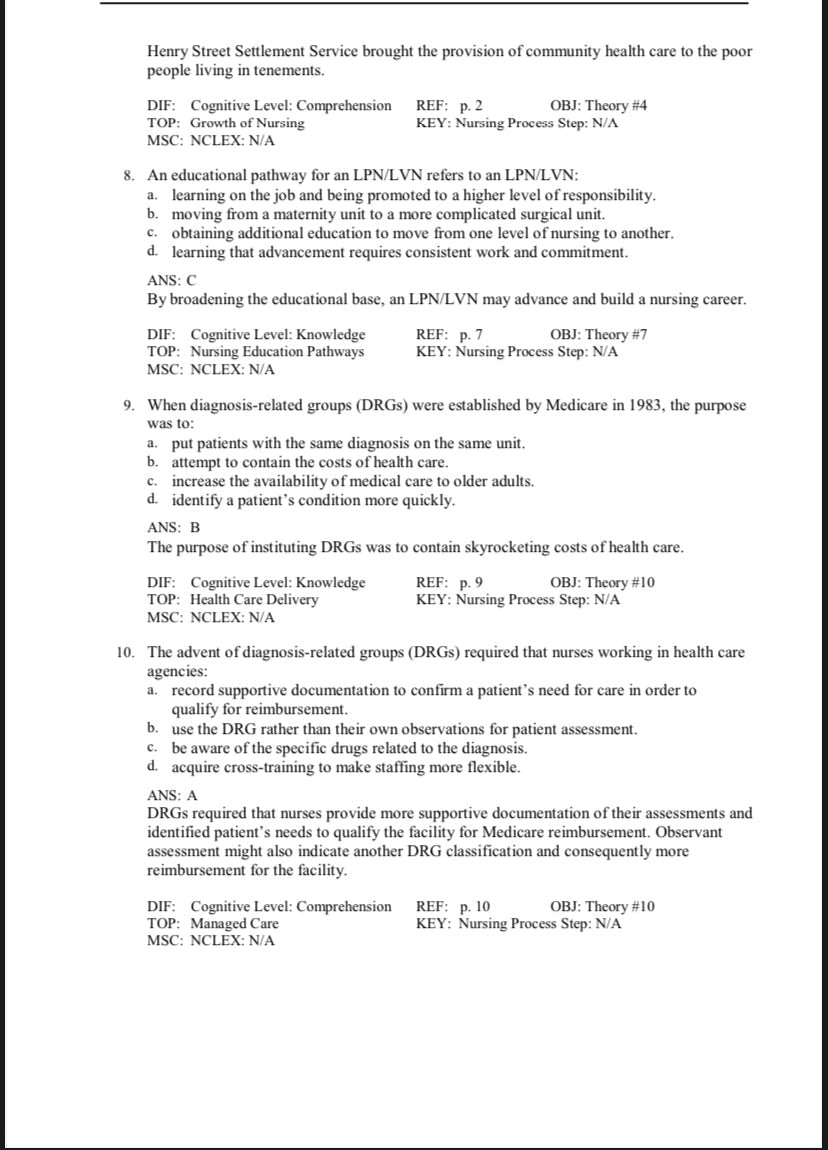FOR FUNDAMENTAL CONCEPTS AND SKILLS FOR NURSING 6TH EDITION BY WILLIAMS. - Test Bank