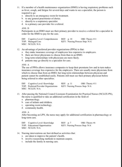 FOR FUNDAMENTAL CONCEPTS AND SKILLS FOR NURSING 6TH EDITION BY WILLIAMS. - Test Bank