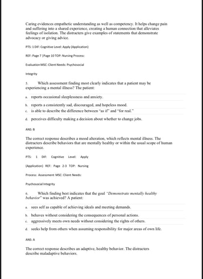 Foundations of Mental Health Care 8th Edition by Morrison-Valfre - Test Bank